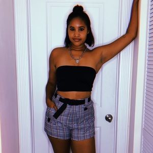 I AM GIA plaid Harper Shorts size L